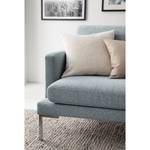 Sofa Bellaire(2,5-Sitzer) Mischgewebe - Pastellblau - Silber