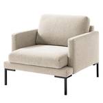 Fauteuil Bellaire textielmix - Licht beige - Zwart