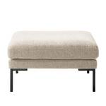 Hocker Bellaire textielmix - Licht beige - Zwart