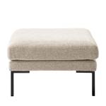 Hocker Bellaire textielmix - Licht beige - Zwart