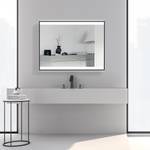Miroir Shine Avec éclairage - Noir - 80 x 60 cm