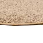 Tapis shaggy KiYDOO II Fibres synthétiques - Marron clair - Diamètre : 100 cm