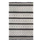 Tapis en laine Fano Laine - Crème / Noir - 160 x 230 cm