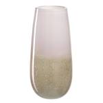 Vase Casolare Beige - Weiß - Glas - Höhe: 34 cm