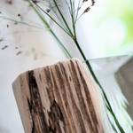 Vase en bois Casolare Verre / Bois - Hauteur : 21 cm