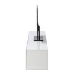 Meuble TV Perris Blanc brillant / Chrome