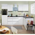 Keukenblok Bergun I (11-delig) zonder elektrische apparaten - Hoogglans wit - Zonder elektrische apparatuur