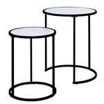 Tables gigognes Sol I (lot de 2) Noir