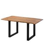 Eettafel Kapra massief acaciahout/metaal - 160 x 90 cm - Zwart