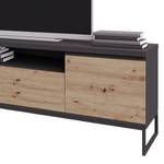 Tv-meubel Lezay Artisan eikenhouten look/antracietkleurig