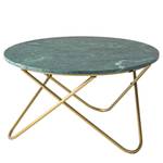 Tavolino da salotto Menou II Marmo / Metallo - Verde/Color oro