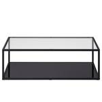 Couchtisch Rudry Glas / Metall - Schwarz