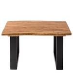 Table basse Kapra Acacia massif - métal - Largeur : 80 cm