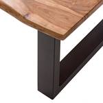 Tavolino da salotto Kapra Acacia massello / Metallo - Larghezza: 80 cm