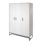 Armoire Pixie Grey Gris - Bois manufacturé - 135 x 198 x 53 cm