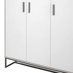 Drehtürenschrank Pixie Grey Grau - Holzwerkstoff - 135 x 198 x 53 cm