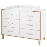 Verschoningscommode Coco White Wit - 132 x 104 x 53 cm