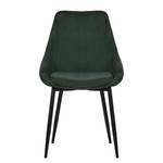 Chaises capitonnées Beebe (lot de 2) Vert foncé