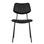 Chaises Shelby (lot de 2) Imitation cuir / Fer - Noir