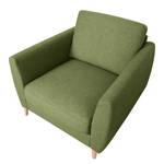 Fauteuil Kustavi structuurstof - Olijfgroen