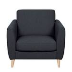 Fauteuil Kustavi Tissu structuré - Bleu foncé