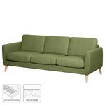 Sofa Kustavi (3-Sitzer) Strukturstoff - Olivgrün