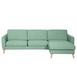 Ecksofa Kustavi Strukturstoff - Mintgrün - Breite: 270 cm