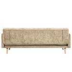 Canapé convertible Daru Velours - Velours Niks: Beige