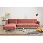 Ecksofa Daru III Samt - Mauve