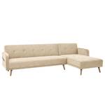 Ecksofa Daru II Samt - Beige