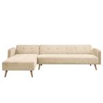 Ecksofa Daru II Samt - Beige