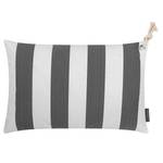 Housse de coussin Santorin Polyacrylique - Anthracite / Blanc - 60 x 40 cm