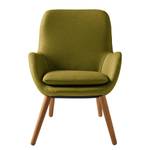 Fauteuil Ullava II vlakweefsel - Olijfgeel