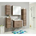 Armoire de toilette Covu Avec éclairage - Imitation chêne terre Sanremo