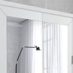Armoire à portes coulissantes Sanday Blanc - Largeur : 180 cm - Avec portes miroir