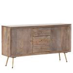 Sideboard Turlock Mango massiv / Metall - Mango / Gold