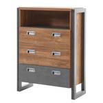 Kast Marton I Stirling eikenhouten look/antracietkleurig