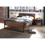 Bed Marton Stirling eikenhouten look/antracietkleurig - 140 x 200cm