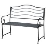 Banc de jardin Beluna Fer - Noir