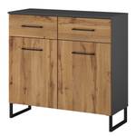 Buffet Butte II Gris - Bois manufacturé - 93 x 92 x 44 cm