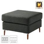 Gestoffeerde hocker COSO Classic+ geweven stof - Geweven stof Inze: Donkergrijs - Breedte: 64 cm - Donker beukenhout