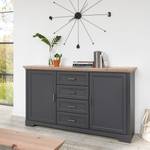 Kommode Homewood Graphit / Eiche Dekor