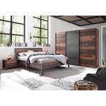 Bedframe Maysville Bruin - Grijs - Plaatmateriaal - 197 x 101 x 221 cm