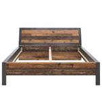 Bettgestell Maysville Braun - Grau - Holzwerkstoff - 197 x 101 x 221 cm