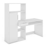 Combinazione libreria e scrivania Cople Bianco