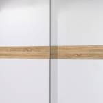 Armoire à portes coulissantes Portville Blanc / Imitation chêne de Sonoma