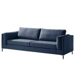 3-Sitzer Sofa COSO Classic+ Webstoff - Webstoff Inze: Blau - Schwarz