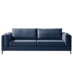 3-Sitzer Sofa COSO Classic+ Webstoff - Webstoff Inze: Blau - Schwarz