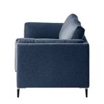 3-Sitzer Sofa COSO Classic+ Webstoff - Webstoff Inze: Blau - Schwarz