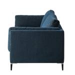 3-Sitzer Sofa COSO Classic+ Webstoff - Chenille Rufi: Blau - Schwarz